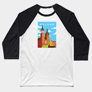 Poland.Retro travel poster Baseball T-Shirt